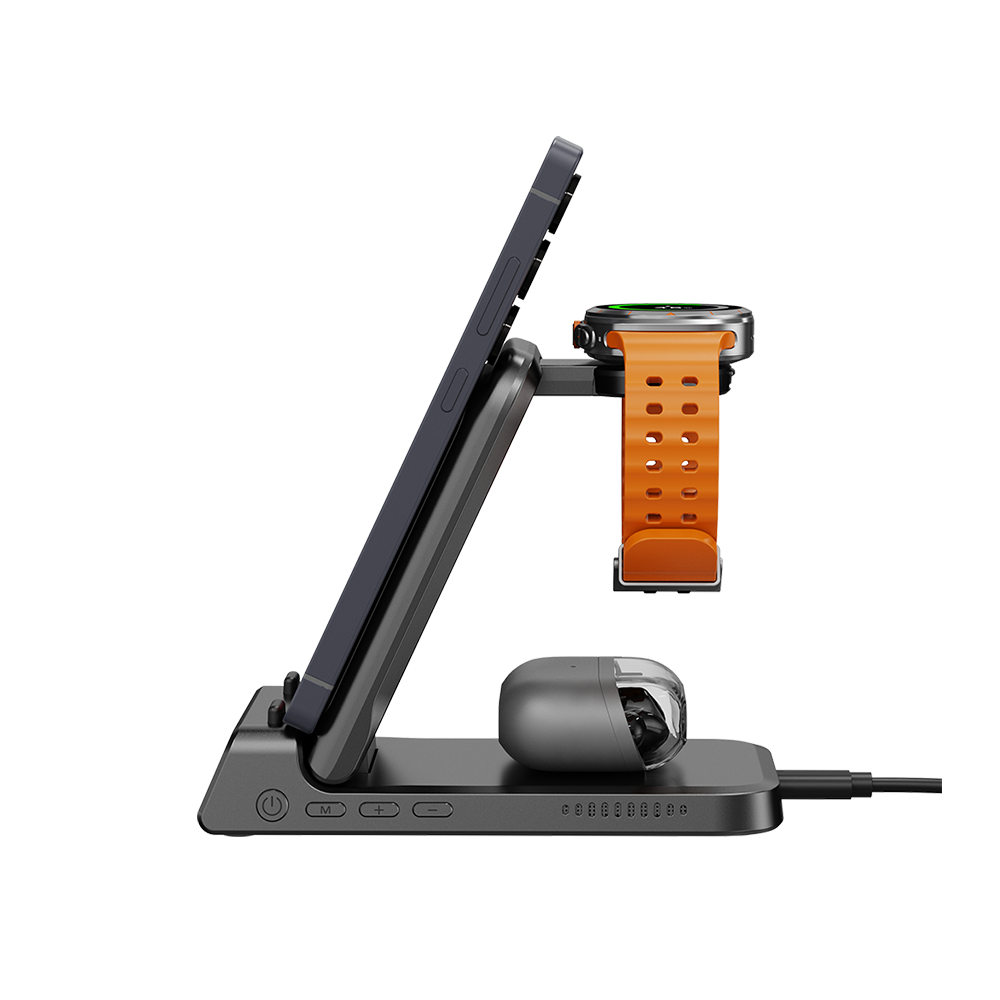 SwanScout 703S - Încărcător wireless 3 în 1 pentru Samsung cu ceas