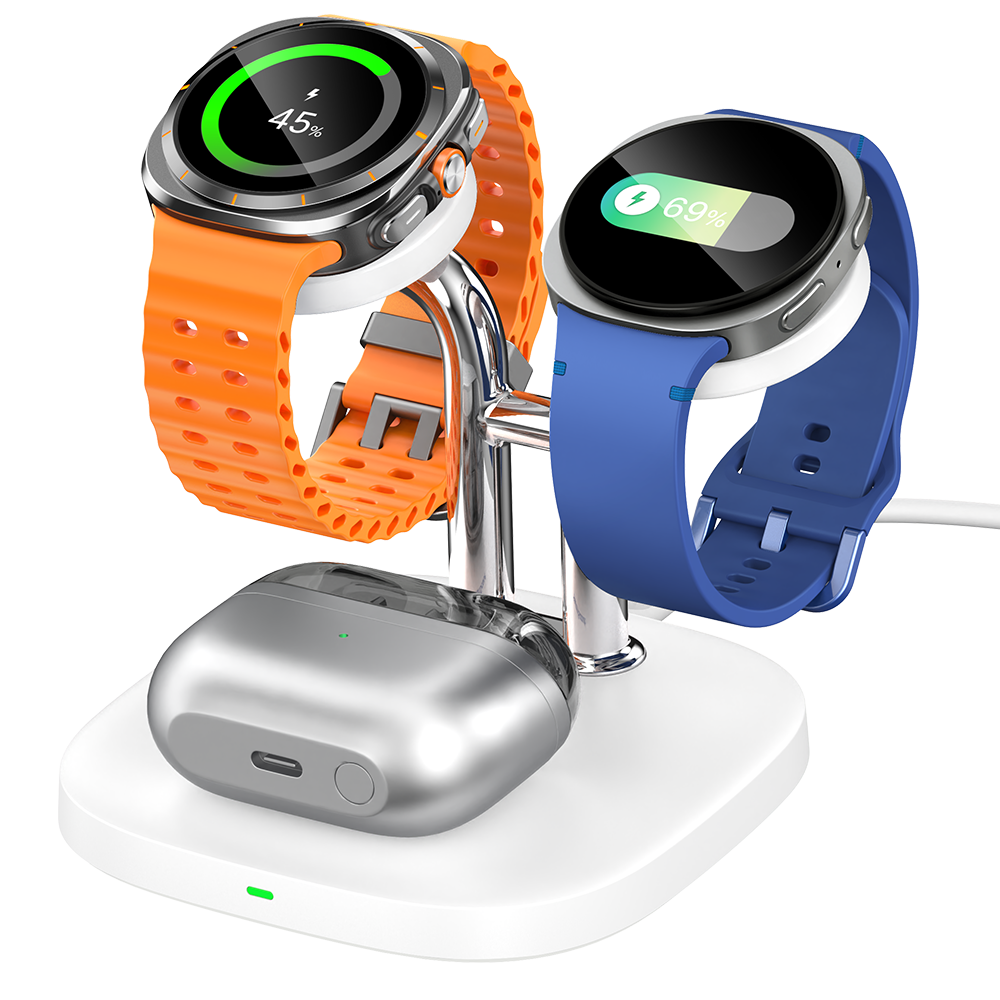 SwanScout 704S - Carregador Sem Fio Duplo para Samsung Watch