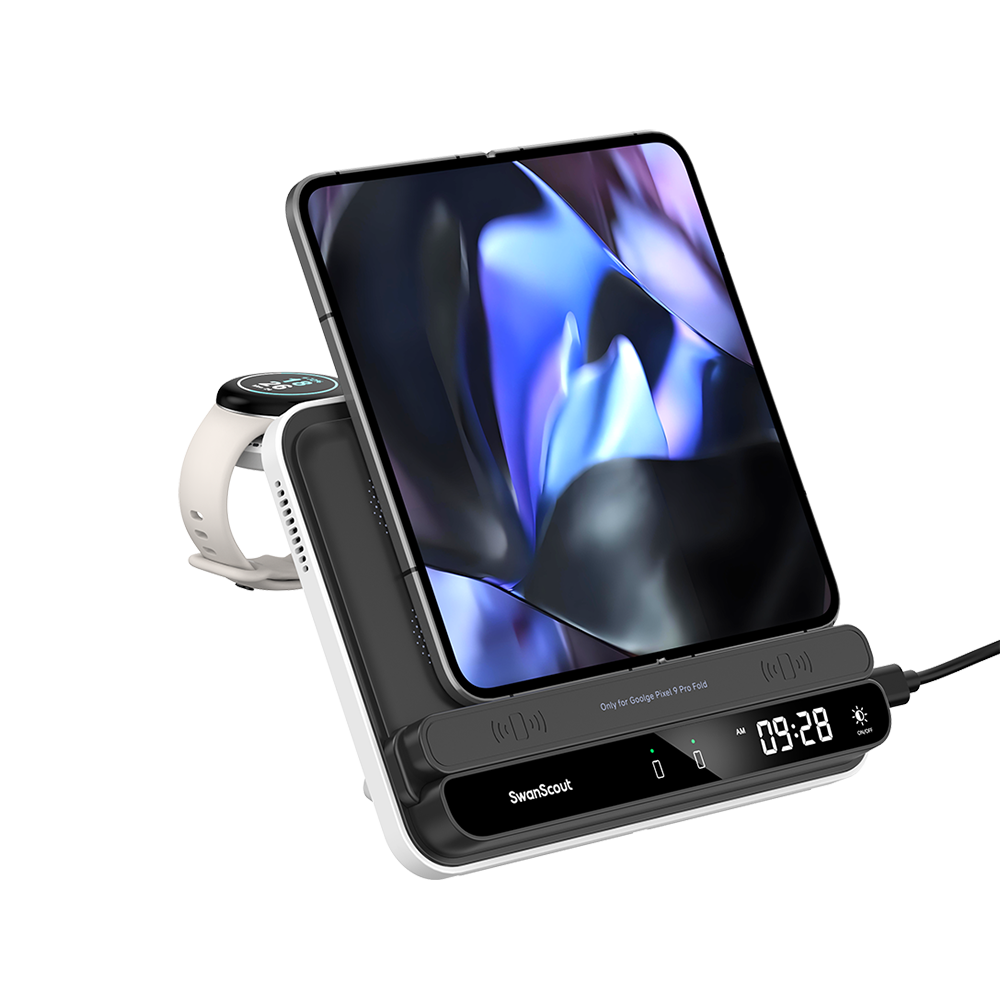 SwanScout 710FG2 - Wireless Charger for Pixel Fold / Pixel 9 Pro Fold and Pixel Watch 2/3