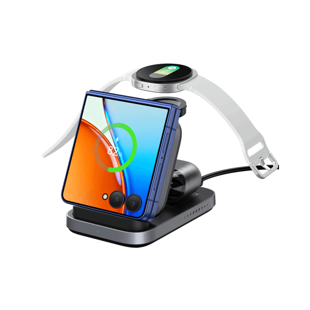 SwanScout 713F - 三合一三星 Z Flip 7 無線充電器