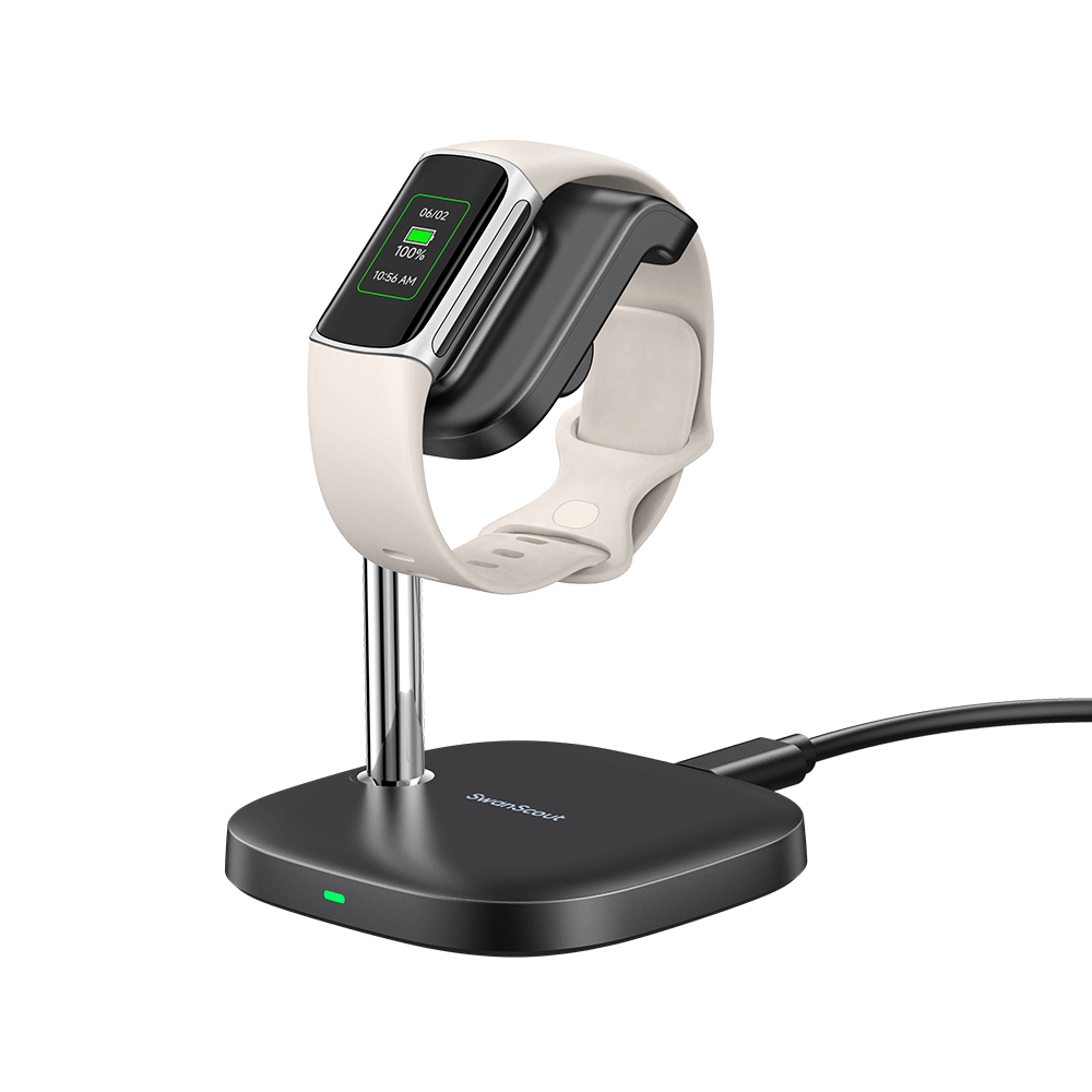 SwanScout 505FC - Suport de încărcare pentru Fitbit Charge 6/5/Luxe