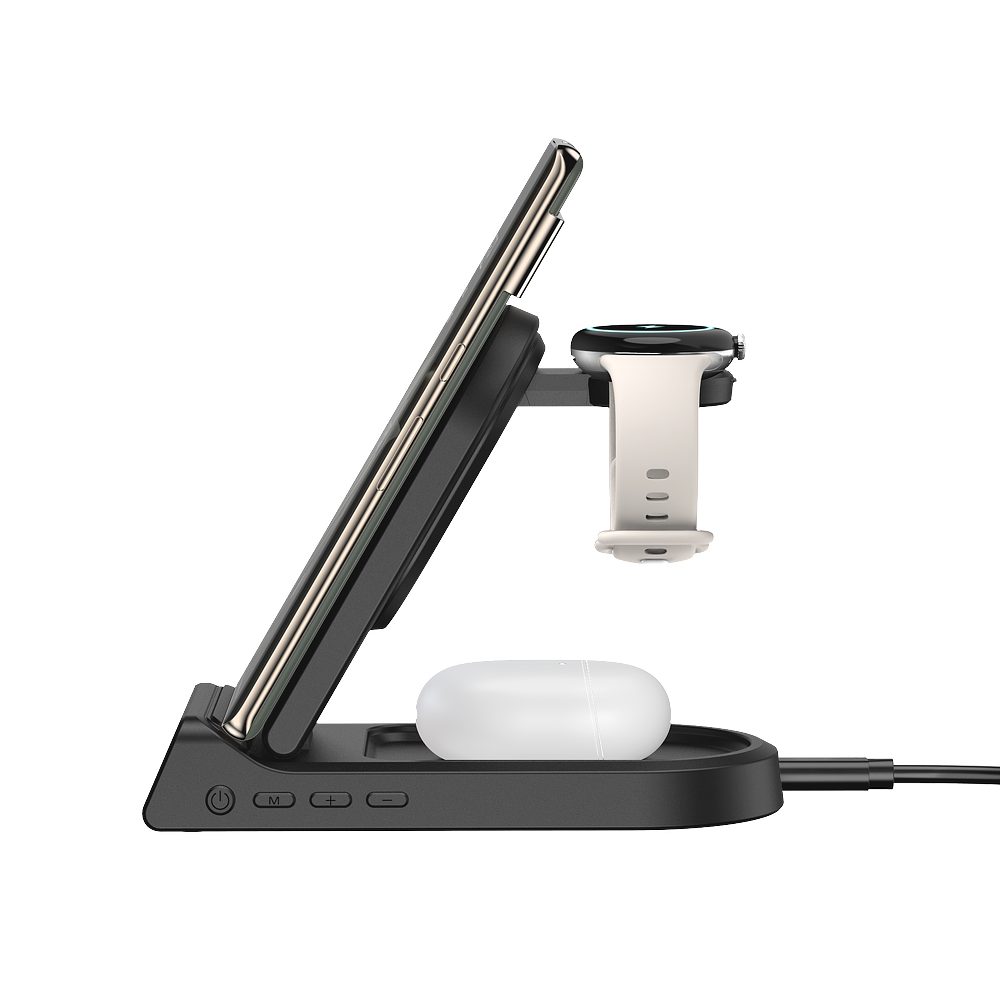 Combining function and style, the swanscout 702G serves as a clock with charging station for both Pixel and Samsung users.