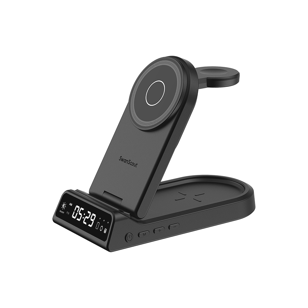 SwanScout 702M | 3 In 1 Foldable Wireless Charging Station for Apple Devices