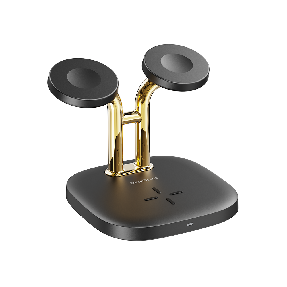 SwanScout 704A - Dual-Watch-Wireless-Ladegerät für Apple