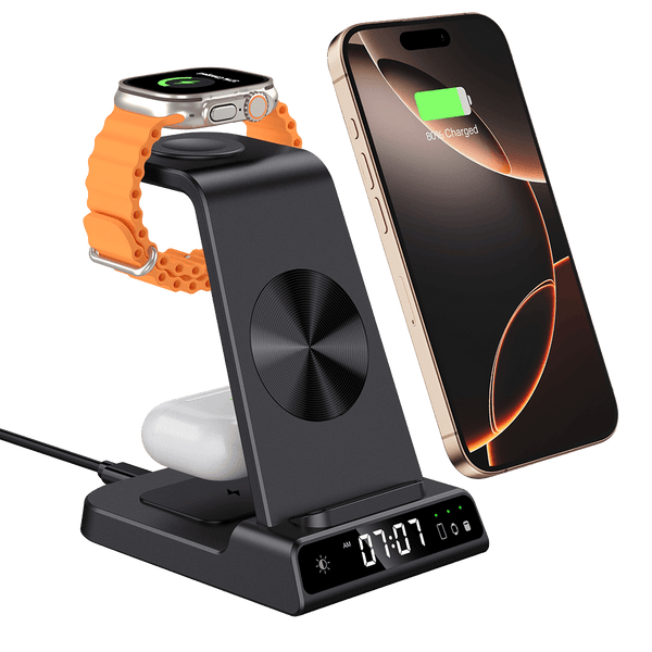 SwanScout C02 – Stație de încărcare wireless 3-în-1 pentru Apple