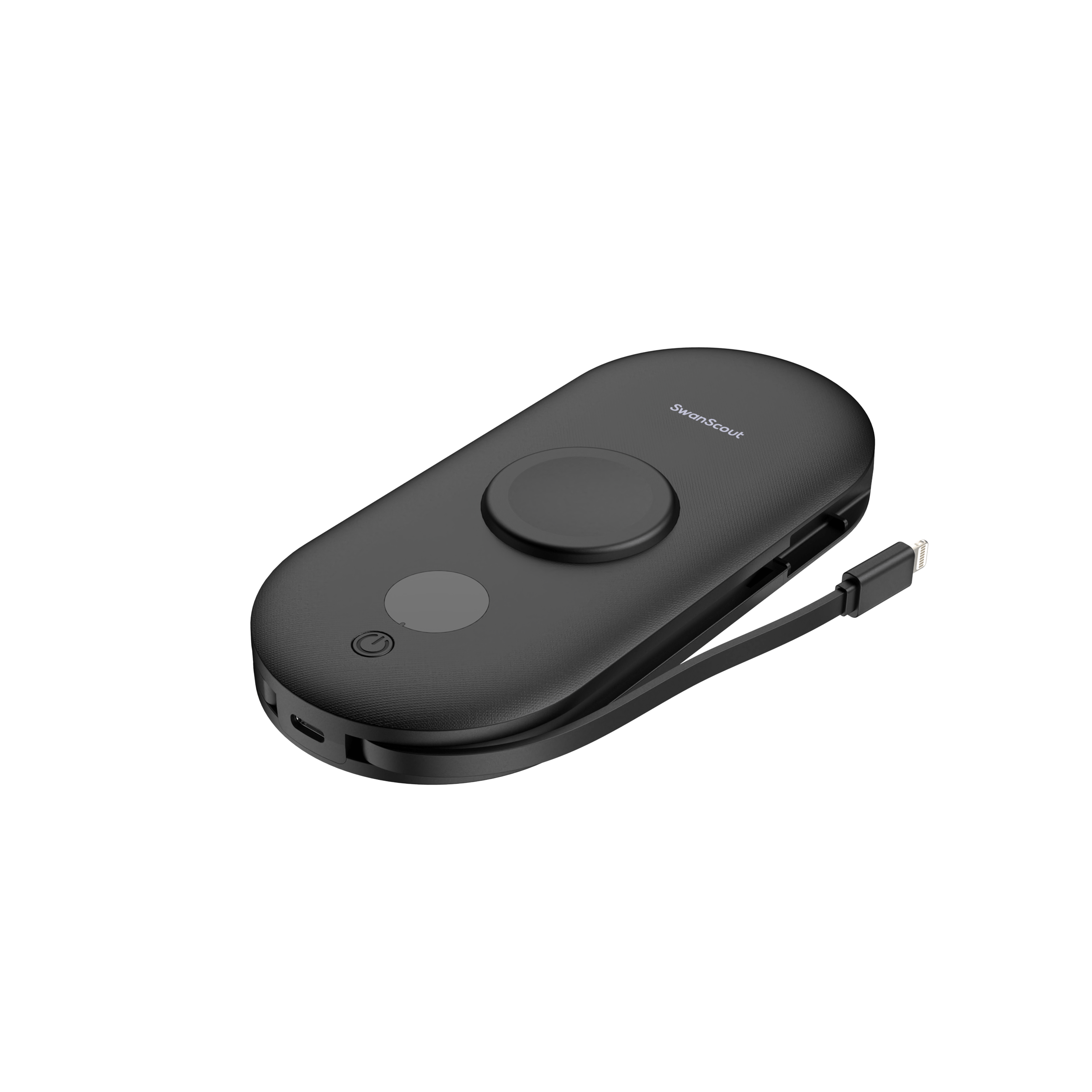 SwanScout 302S 4-in-1 power bank for Samsung, portable travel charger with multiple charging ports and compact design