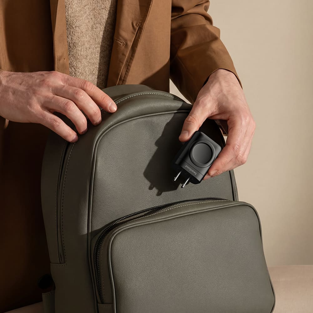 Compact GaN USB-C charger stored in a travel bag SwanScout 509S