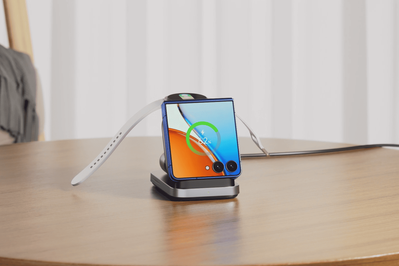 swanscout 713f wireless charger for samsung flip and motorola razr