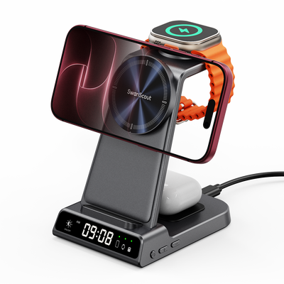 SwanScout C02M - 蘋果專用三合一磁吸充電座