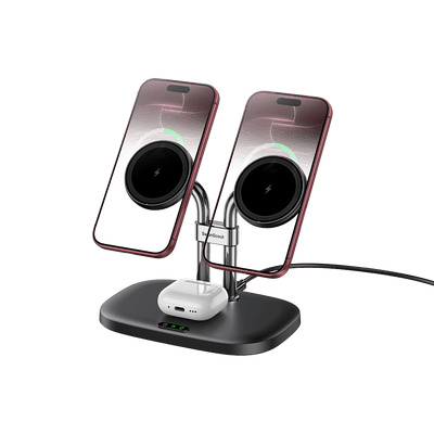 SwanScout 706M - 適用於iPhone的雙磁吸充電器及AirPods無線底座