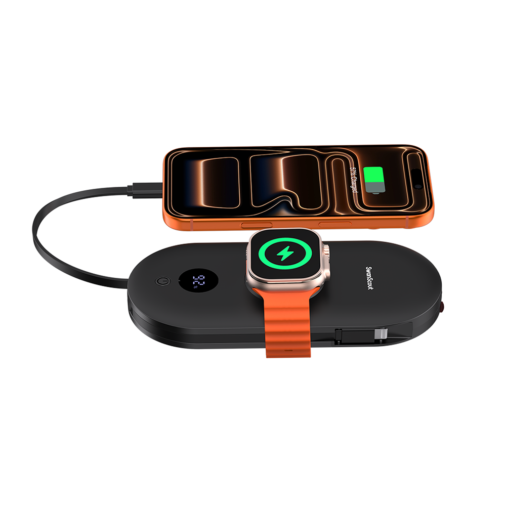 SwanScout 302A - Power Bank 4 em 1 para Apple