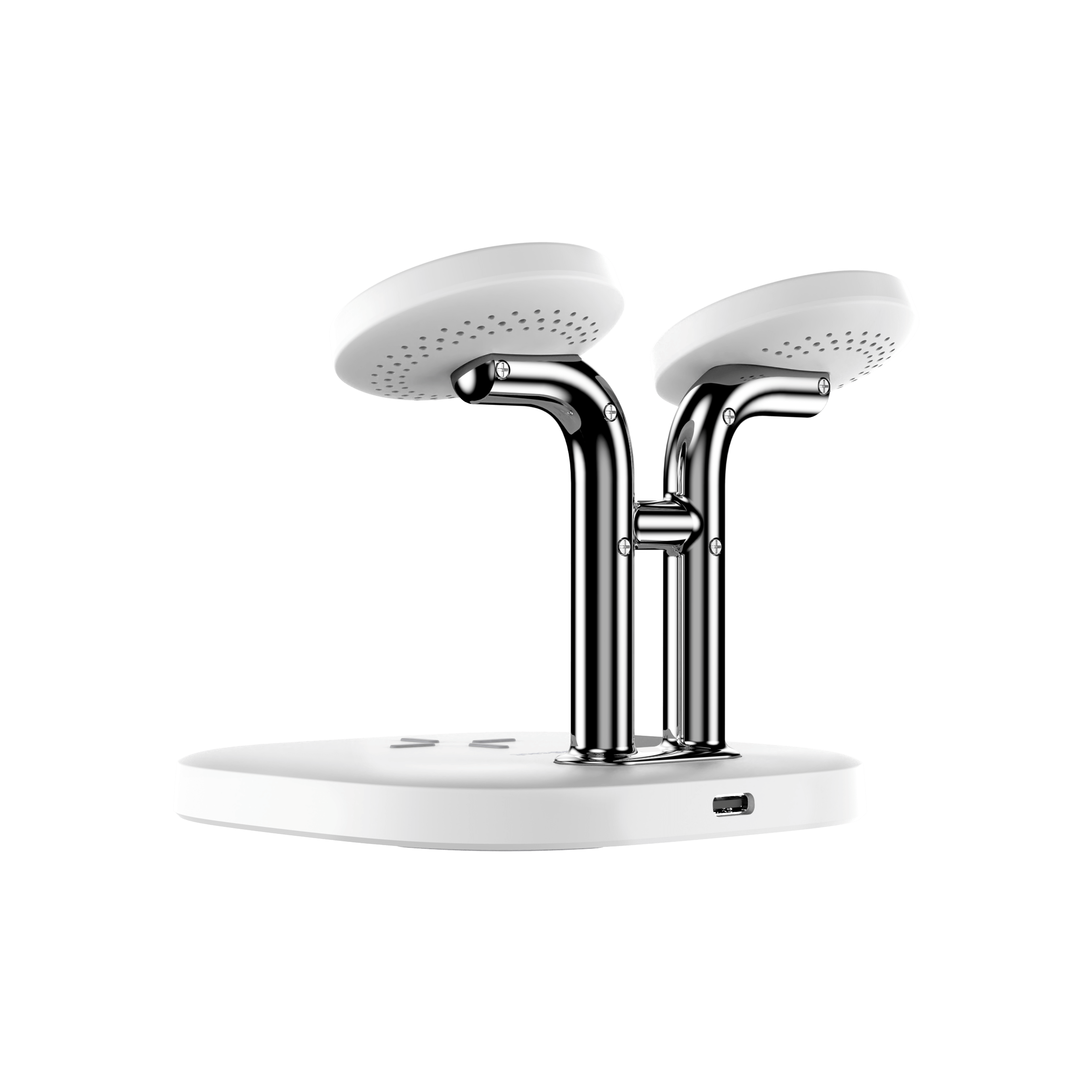 The rear structure of SwanScout 704D demonstrates efficient cable management and a stable base for home or office desktop organization.