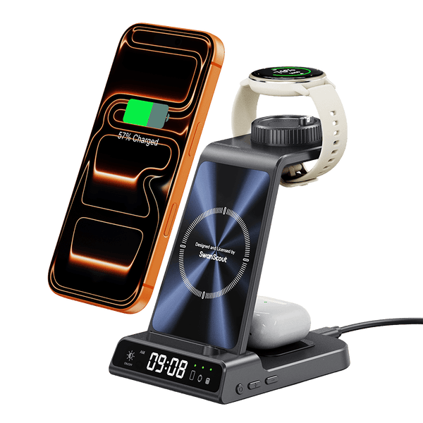 SwanScout C01GM - 3 σε 1 Ασύρματη Σταθμός Φόρτισης για Ρολόγια Garmin