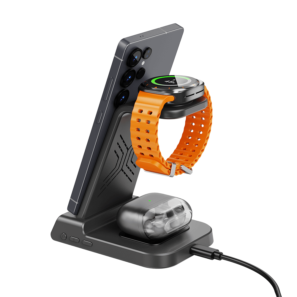A minimalist wireless charger, the SwanScout C01 combines fast power and elegant design.