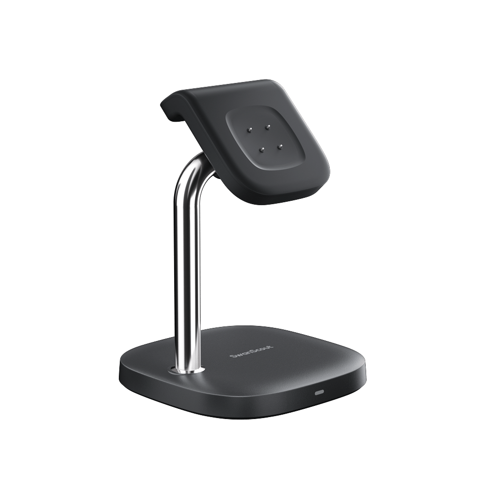 The compact and portable wireless charger for Fitbit Versa ensures you can charge your watch anytime, anywhere.