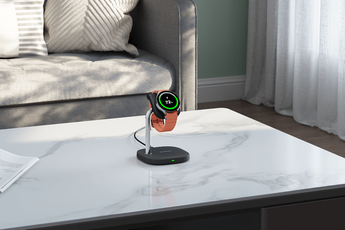With a Samsung watch charger 15W, enjoy faster charging speeds to keep your smartwatch powered up in less time.