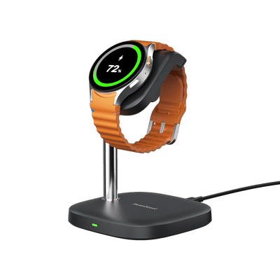 The SwanScout 505S is a sleek Samsung watch wireless charger built for effortless daily charging with magnetic precision.
