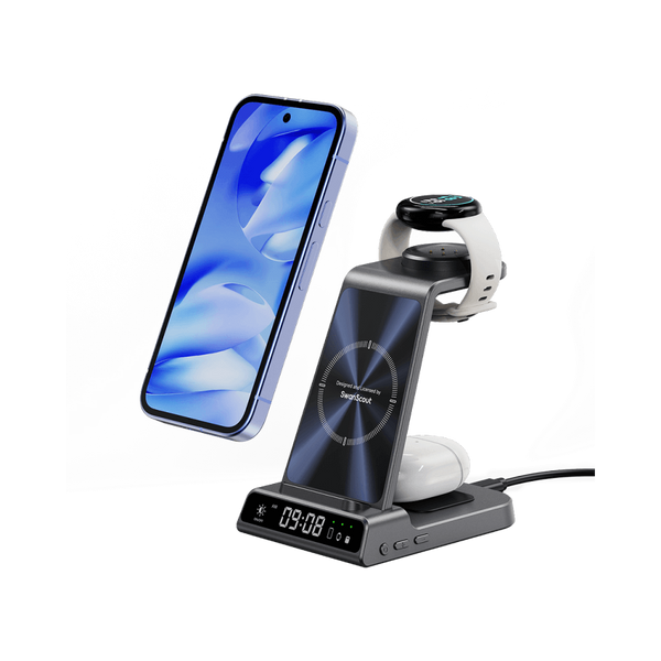 SwanScout C01G2 - 3 in 1 Wireless Charging Station for Google Pixel