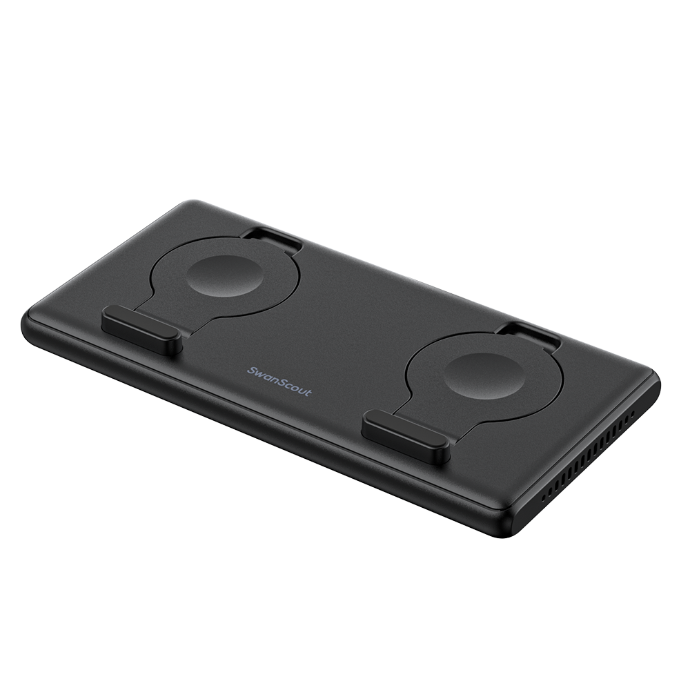 Compact folded view of the SwanScout 507DA, highlighting its travel-friendly design that easily fits into a pocket or travel bag